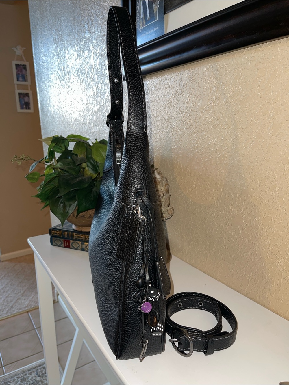 Coach Ella Shoulder Bag with Black Leather Charm - Picture 3 of 9